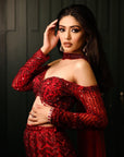Red Fishcut Lehenga Set - red lehenga Sydney