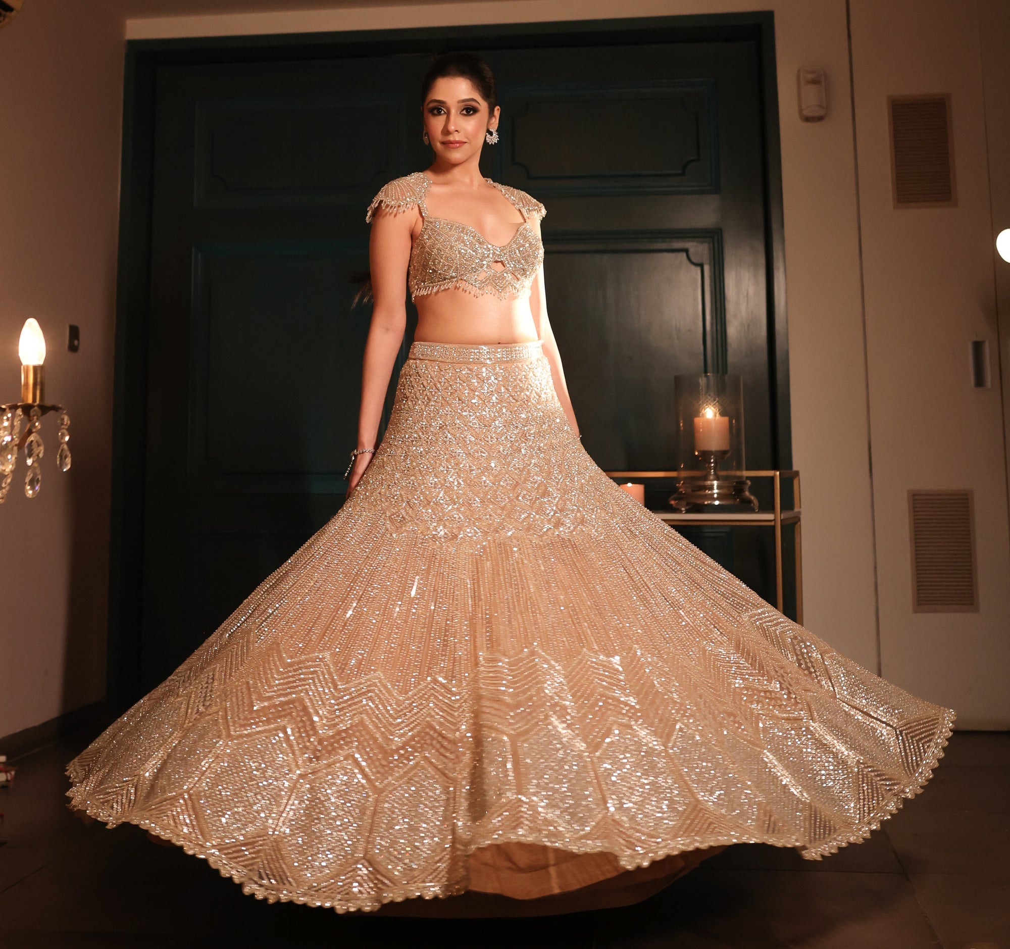 Chrome Lehenga Set - lehenga USA