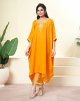 Mango Hand Embroidered Sleeve Kaftan Set - indian outfits for women