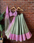 Sage Green and Lavender Lehenga - lehenga indian dress