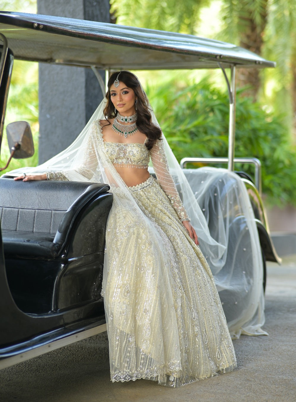 Ivory Lehenga Set - indian lehenga choli Canada