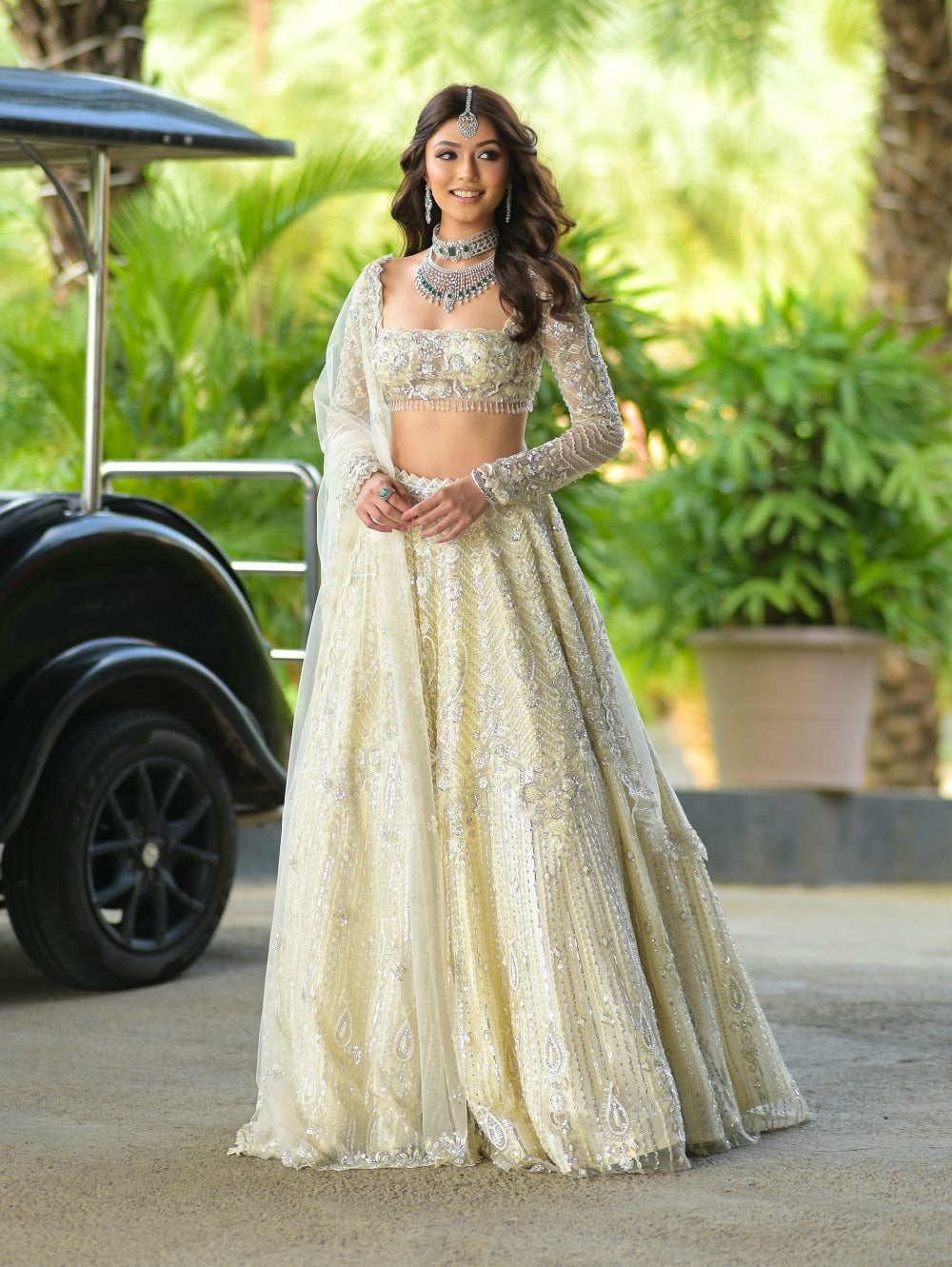 Ivory Lehenga Set - indian lehenga choli Canada