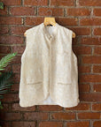 Ivory Kurta Pant with Thread Work Vest - indian men's clothing