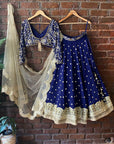 Midnight Blue Shramily Lehenga Set - lehenga set