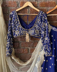 Midnight Blue Shramily Lehenga Set - lehenga set