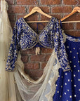 Midnight Blue Shramily Lehenga Set - lehenga set