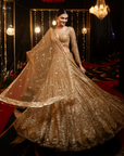 Icarus Gold Lehenga Set - golden lehenga Australia