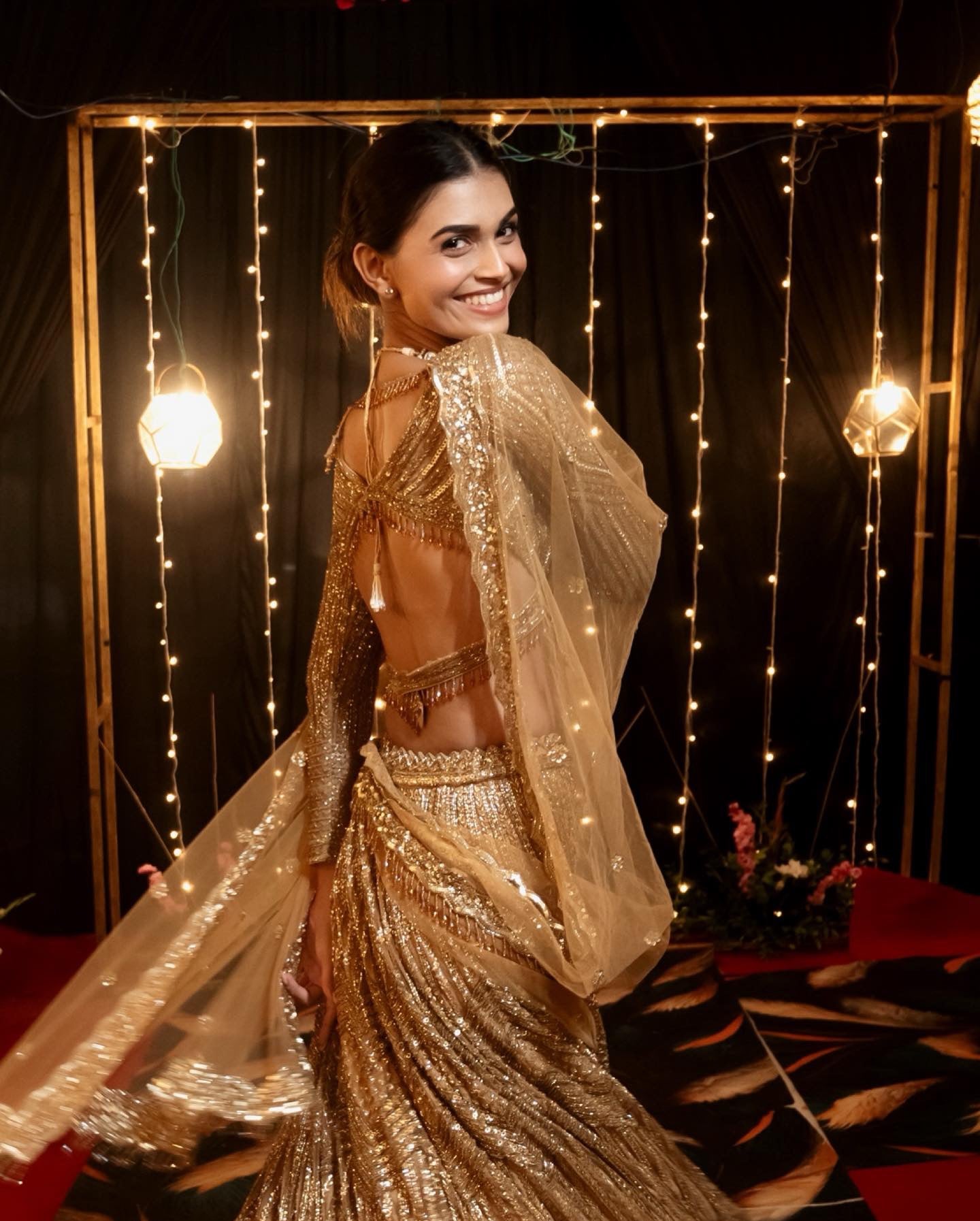 Icarus Gold Lehenga Set - golden lehenga Australia