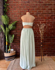 Mint Sequin work Jacket and Pant Set