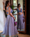 Periwinkle Sharmily Lehenga Set - lehenga set