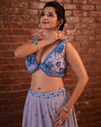 Periwinkle Sharmily Lehenga Set - lehenga set