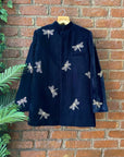 Dragonfly Embroidered Bandhgala Set - men's wear