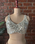 Bronze Shimmer Pre-Stitched Saree and Blouse