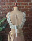 Bronze Shimmer Pre-Stitched Saree and Blouse