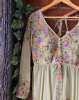 Olive Peplum Embroidered and Palazzo Set - indian wear for women USA