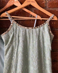 Mint Green Thread and Mirror Work Kurta and Sharara Set - indian attire Sydney