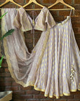 Mauve Ruffle Lehenga Set - lehenga New Zealand