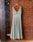 Dusty Blue Lucknowi Gown - gown Canada