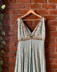 Dusty Blue Lucknowi Gown - gown Canada