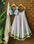 Periwinkle Sharmily Lehenga Set - lehenga set Australia