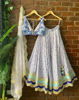 Periwinkle Sharmily Lehenga Set - lehenga set Australia