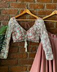 Rose Taupe Lehenga Set - lehenga set Canada