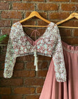 Rose Taupe Lehenga Set - lehenga set Canada