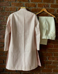Powder Pink and Ivory Jacket Sherwani Set - indian dress for men