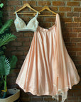Peach Sequin Work Lehenga Set - lehenga Sydney