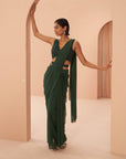 Indian Green Saree - green saree USA