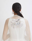 Ivory Aradhana Anarkali with Organza Dupatta - indian attire for ladies USA