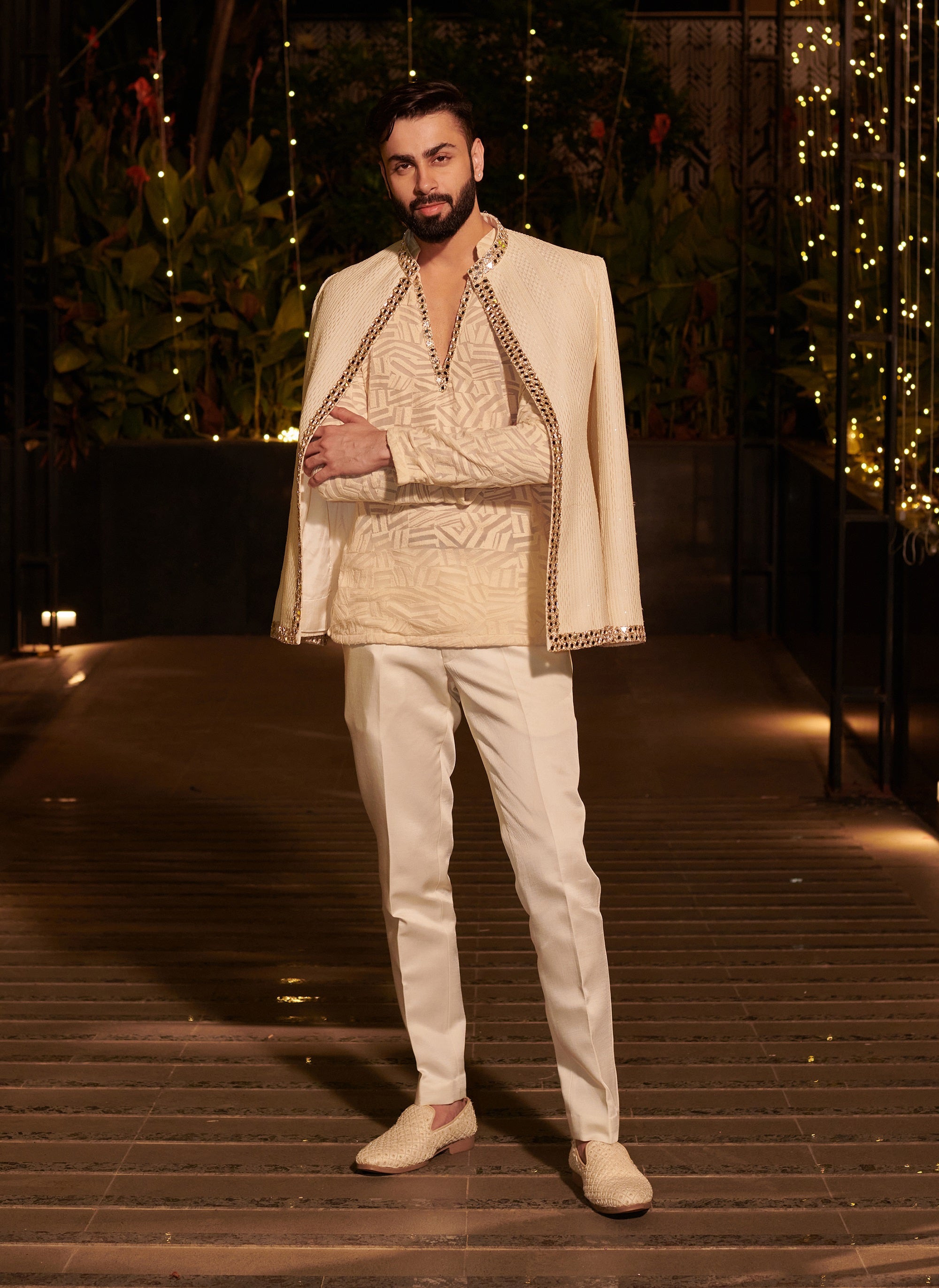Ivory Impression Prince Coat Set