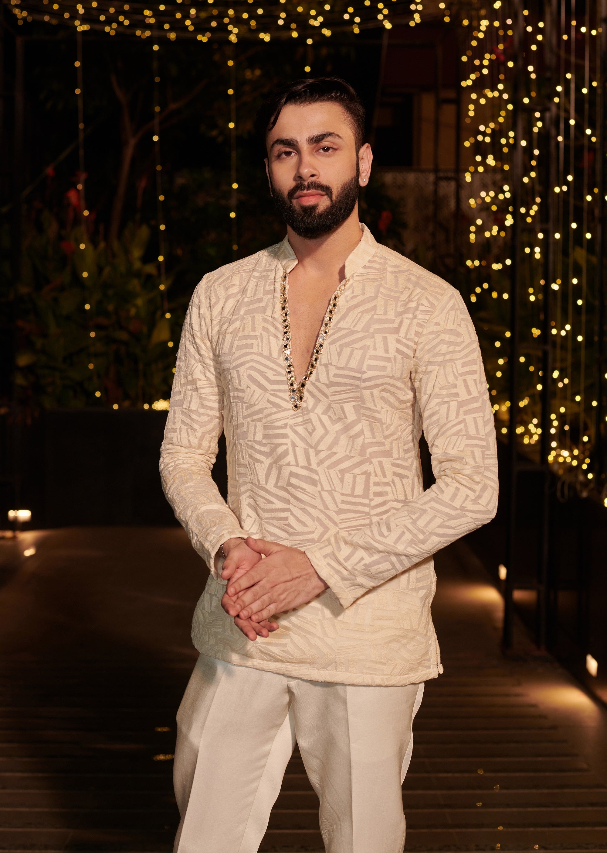 Ivory Impression Prince Coat Set