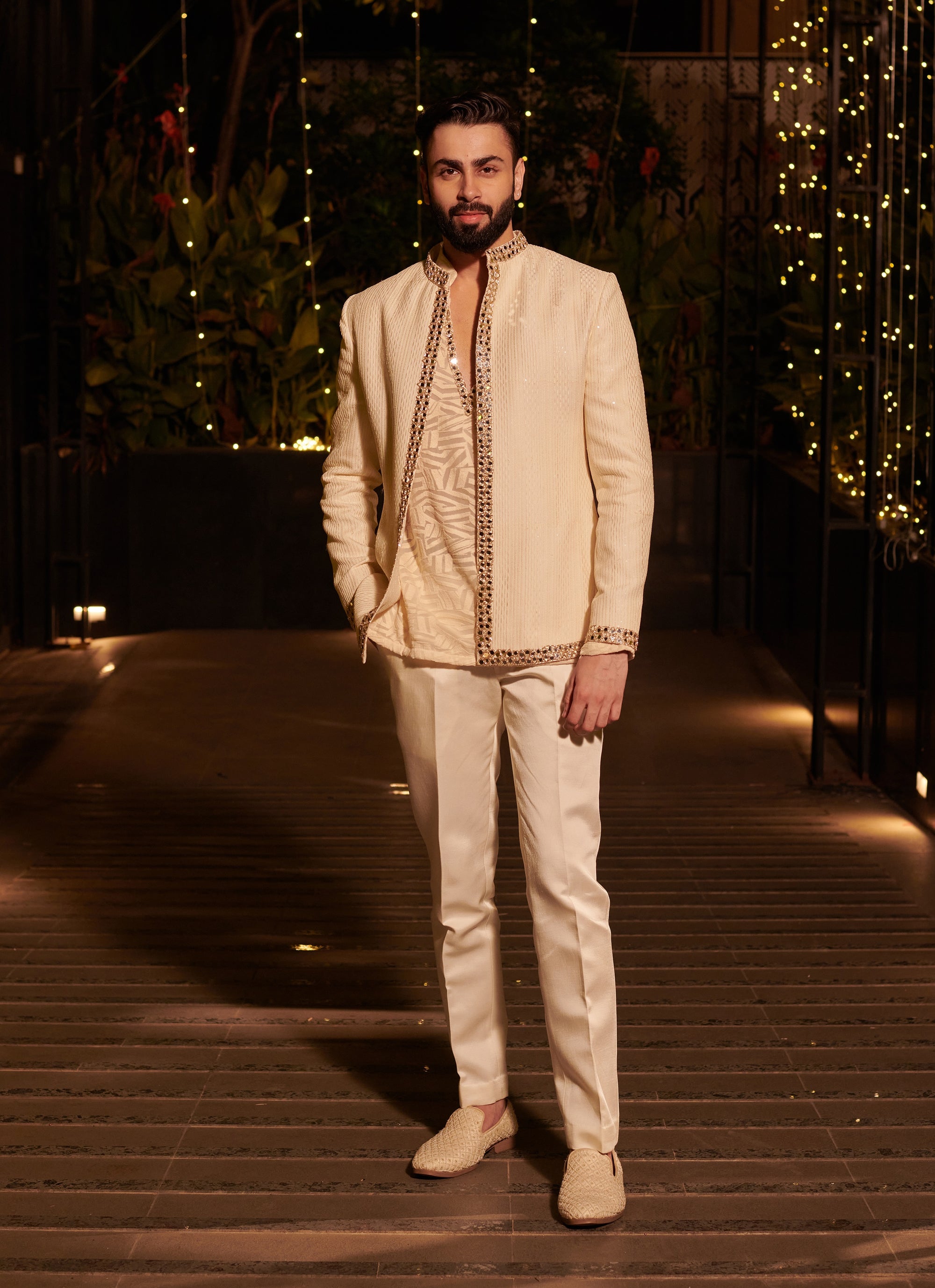 Ivory Impression Prince Coat Set