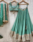 Jade Green  Lehenga Set - green lehenga Australia
