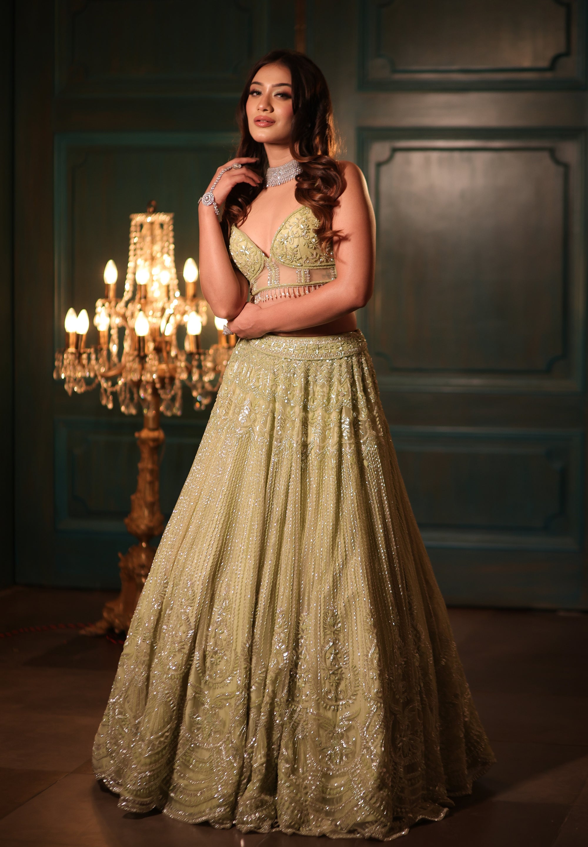 Pistachio Green Lehenga Set - lehenga Sydney