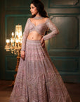 Lilac Lehenga - designer lehenga New Zealand