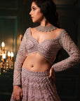 Lilac Lehenga - designer lehenga New Zealand