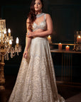 Ivory Sequin Lehenga Set - ivory lehenga Australia