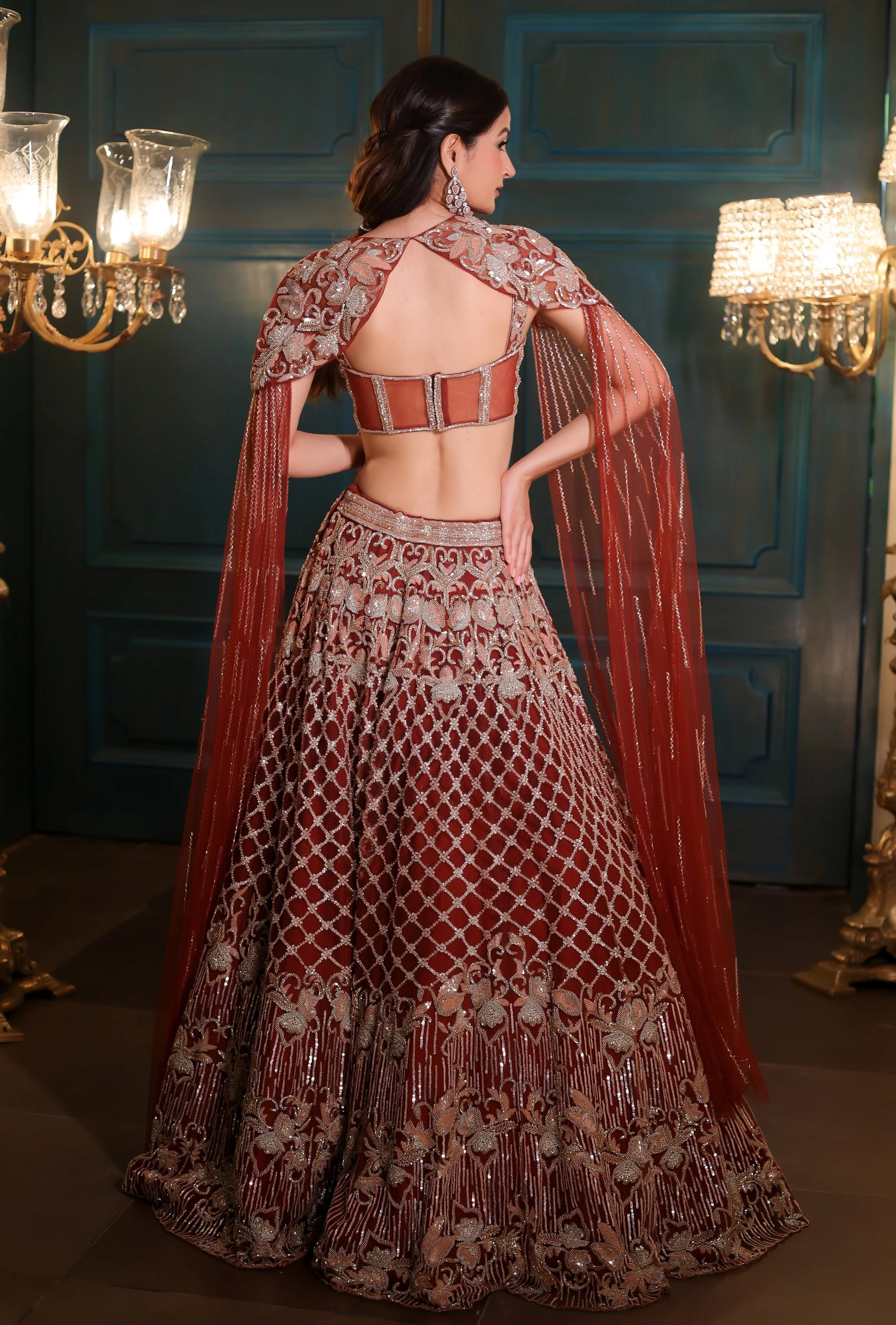 Caramel Lehenga Set - lehenga Canada