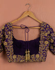 Enchanted Violet & Gold Lehenga Set - violet lehenga New Zealand