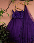 Royal Violet Lehenga Set - designer lehenga Canada