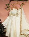 Ivory Mirror Brilliance Blouse with Ivory Stonework Lehenga Set - ivory lehenga New Zealand