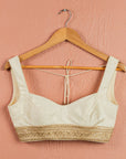 Ivory Stonework Lehenga Set