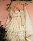 Ivory Sequin Starlight Lehenga Set - lehenga USA