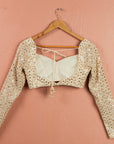 Ivory Radiant Sequin Lehenga Set - ivory lehenga New Zealand