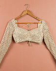 Ivory Radiant Sequin Lehenga Set - ivory lehenga New Zealand