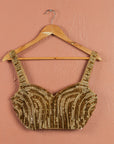 Nude Gold Sequin Lehenga Set - lehenga Canada