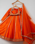 Persimmon Mirror Lehenga Set - indian outfits for women