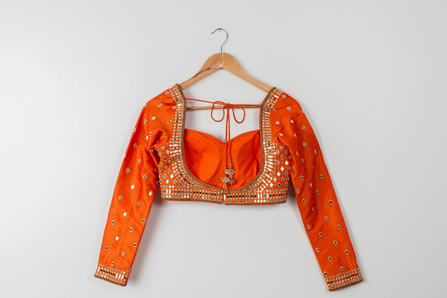 Persimmon Mirror Lehenga Set - indian outfits for women